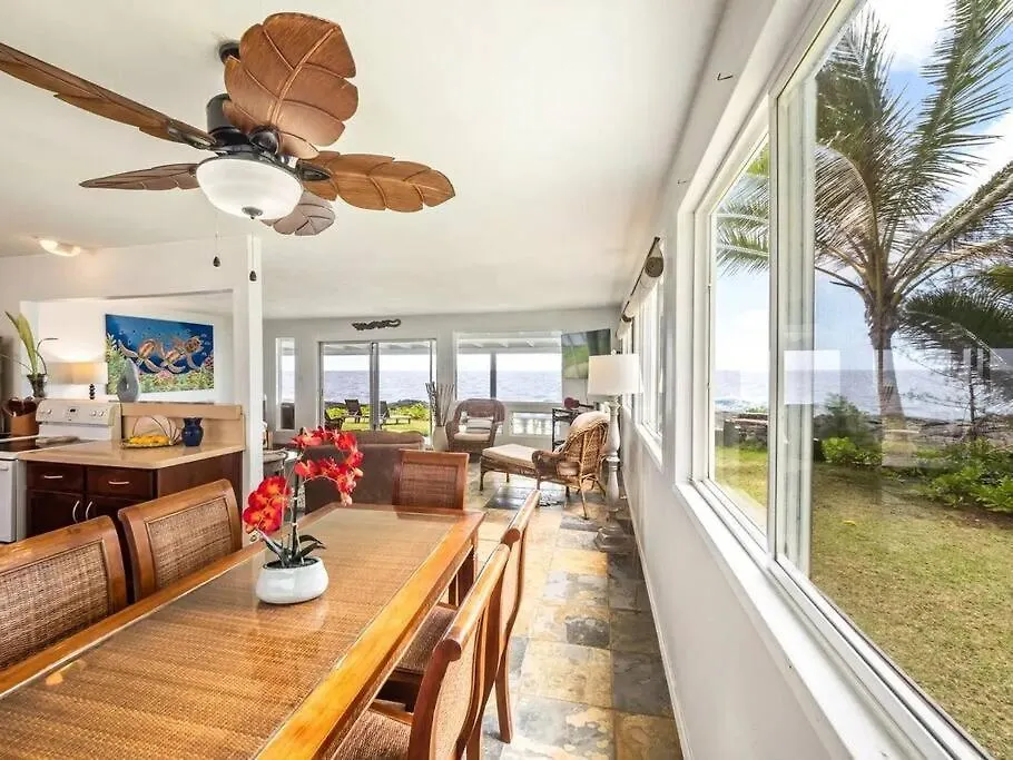 Ocean Front Paradise With Hot Tub In Hawaii Keaau Holiday home